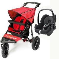 Out n About Nipper V4 Pebble Travel System Carnival Red