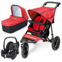 Out n About Nipper V4 Pebble 3 in 1 Travel System Carnival Red