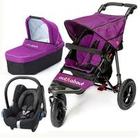Out n About Nipper V4 Cabrio 3 in 1 Travel System Purple Punch