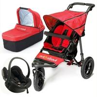 Out n About Nipper V4 Besafe 3 in 1 Travel System Carnival Red