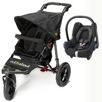 Out n About Nipper V4 Cabrio Travel System Raven Black