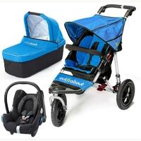 Out n About Nipper V4 Cabrio 3 in 1 Travel System Lagoon Blue