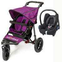 Out n About Nipper V4 Cabrio Travel System Purple Punch