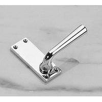 Outside Lever on Plate for Espagnolette Polished Chrome