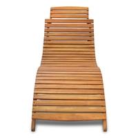 Outdoor Foldable Sun Lounger Acacia Wood