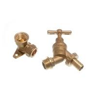 outdoor hose union bib tap with hose connector and wall plate 5 sets 