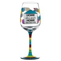 Our Name Is Mud Home Sweet Home Wine Glass