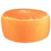 Outdoor Pouffe Garden Seat Orange Design