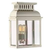 Outdoor wall lamp Westminster in polished nickel