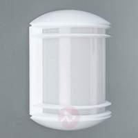 Outdoor wall lamp Dublin, large angle, white