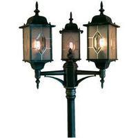 Outdoor free standing light Energy-saving bulb E27 75 W Konstsmide Milano 7244-759 Black/silver