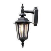 Outdoor wall light Energy-saving bulb, LED E27 60 W Konstsmide Pallas 519-750 Black