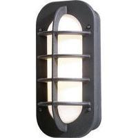 Outdoor wall light Energy-saving bulb, LED E27 60 W Konstsmide Loke 513-752 Black
