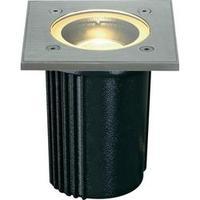 Outdoor flush mount light GU10 HV halogen 35 W SLV Dasar Exact 228434 Stainless steel