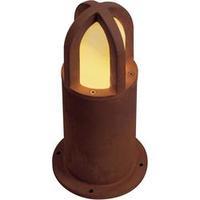 outdoor free standing light energy saving bulb e27 11 w slv rusty cone ...