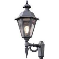 Outdoor wall light Energy-saving bulb, LED E27 60 W Konstsmide Pallas 481-750 Black