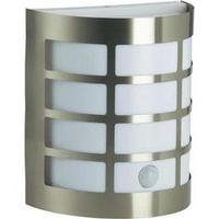 Outdoor wall light (+ motion detector) Energy-saving bulb, LED E27 60 W Brilliant Rune 96183/82 Stainless steel