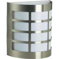 Outdoor wall light Energy-saving bulb, LED E27 60 W Brilliant Rune 96182/82 Stainless steel