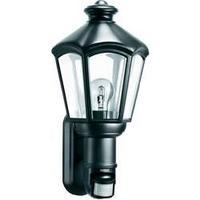 Outdoor wall light (+ motion detector) Energy-saving bulb, LED E27 60 W Steinel L 562 S 634612 Black