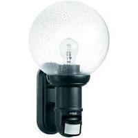 Outdoor wall light (+ motion detector) Energy-saving bulb, LED E27 60 W Steinel L 560 S 634216 Black