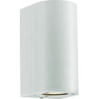 Outdoor wall light HV halogen GU10 70 W Nordlux Canto Maxi 77561001 White