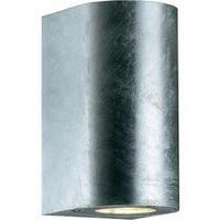 Outdoor wall light HV halogen GU10 70 W Nordlux Canto Maxi 77561031 Galvanized