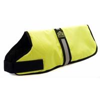 Outhwaite Hi-Vis Padded Dog Coat, 26-Inch, Yellow