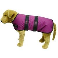 outhwaite padded dog coat 26 inch raspberry