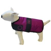 outhwaite padded dog coat 12 inch raspberry