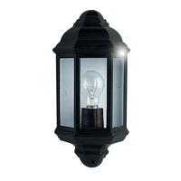 outdoor and porch single traditional black finish wall light