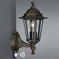 Outdoor lamp PEKING w/infrared detector black-gold