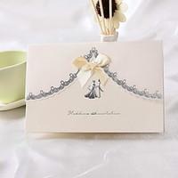 Our Big Day Wedding Invitation With Ribbon Bowknot (Set of 50)