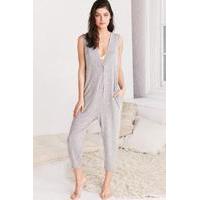 Out From Under Cosy Fleece Jumpsuit, GREY