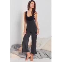 Out From Under Erin Dungaree Jumpsuit, BLACK