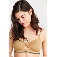 Out From Under Cotton Ribbed Bralette, GREEN