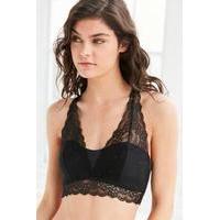 Out From Under April Black Lace Bralette, BLACK