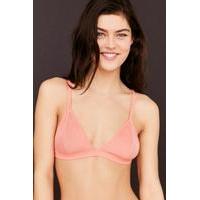 out from under mesh t back triangle bra coral