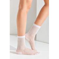 out from under white fishnet crew socks white