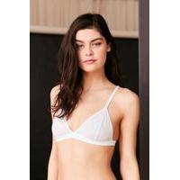 Out From Under Mesh T-Back Triangle Bra, WHITE