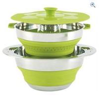 Outwell Collaps Pot with Colander (4.5 litre) - Colour: Green