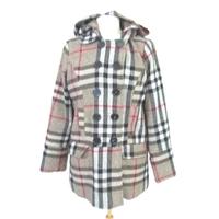 Outer Edge Clothing Check Hooded Jacket Size Large