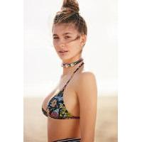 Out From Under Printed Triangle Racerback Bikini Top, ASSORTED
