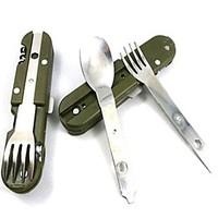 Outdoor 8in1 Stainless Multifunction Tableware Fork Spoon Camping Tool