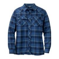 outdoor research mens feedback flannel shirt night medium