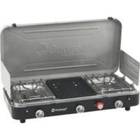 Outwell Chef Cooker 3-Burner Stove w/Grill
