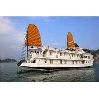 Overnight Halong Bay Cruise Including Transfer Service and Kayaking or Bamboo Boat Activities