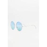 Oversized Round Sunglasses, BLUE