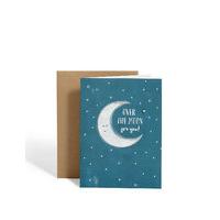Over the Moon Greetings Card
