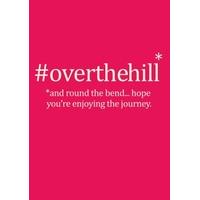overthehill bon voyage card