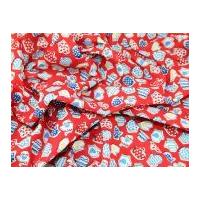 Oven Gloves Print Polycotton Dress Fabric Red